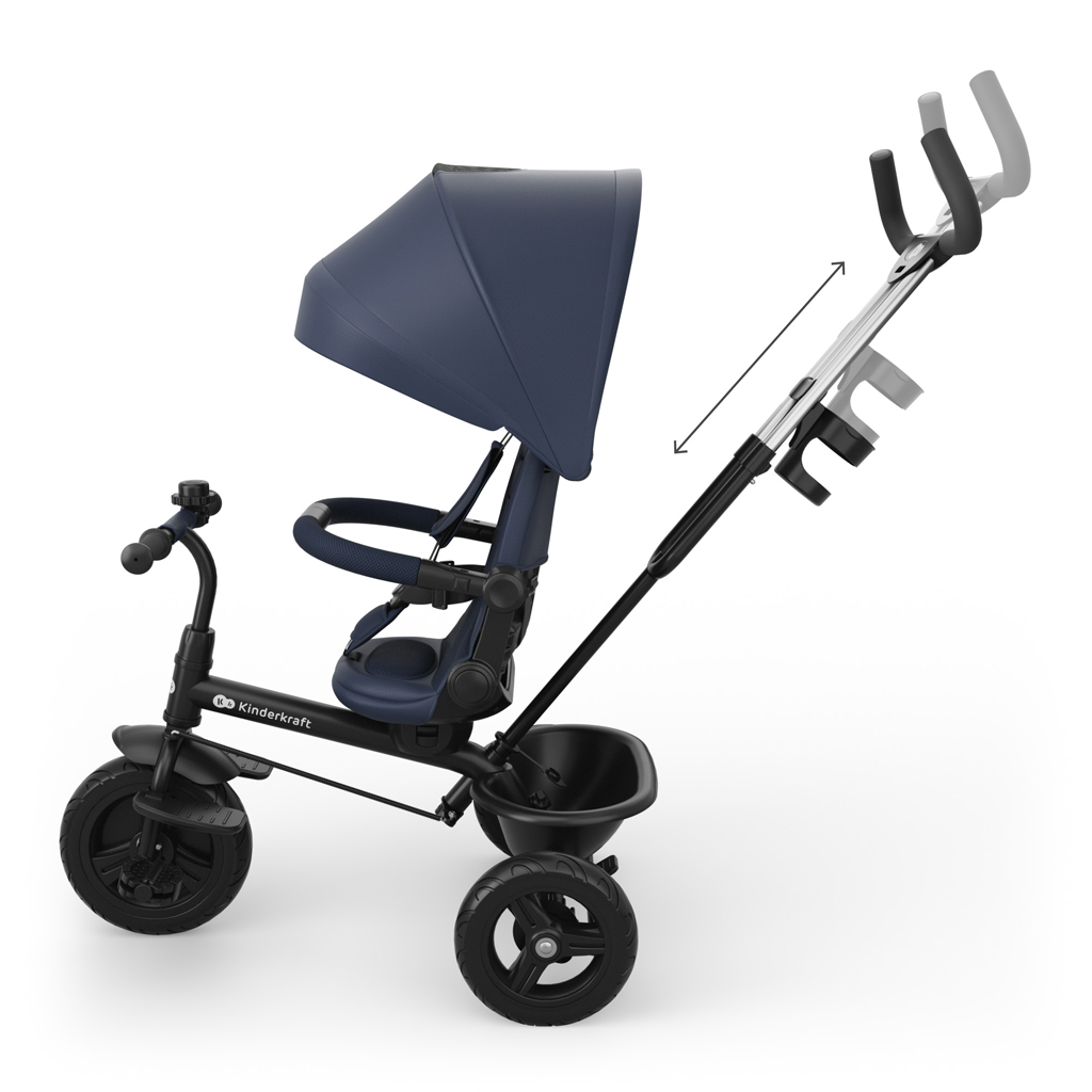KINDERKRAFT Trojkolka Aston 2 Plus Navy, 9m+