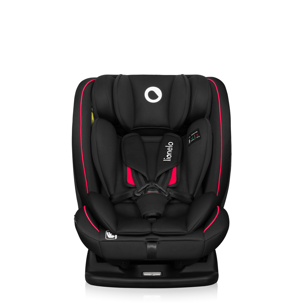 LIONELO Autosedačka Aart i-Size (40-150 cm) Black Carbon Red