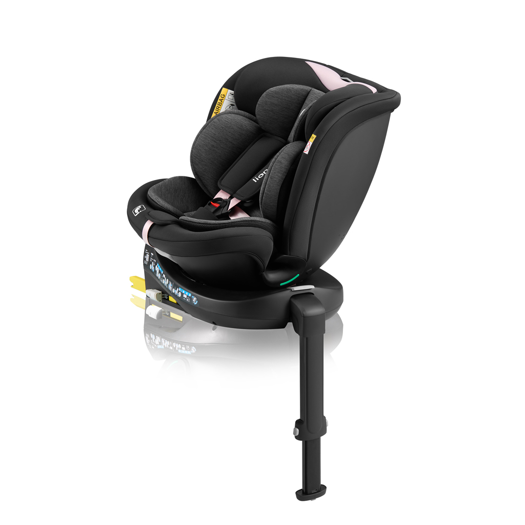 LIONELO Autosedačka Navy i-Size (40-150 cm) Black Pink