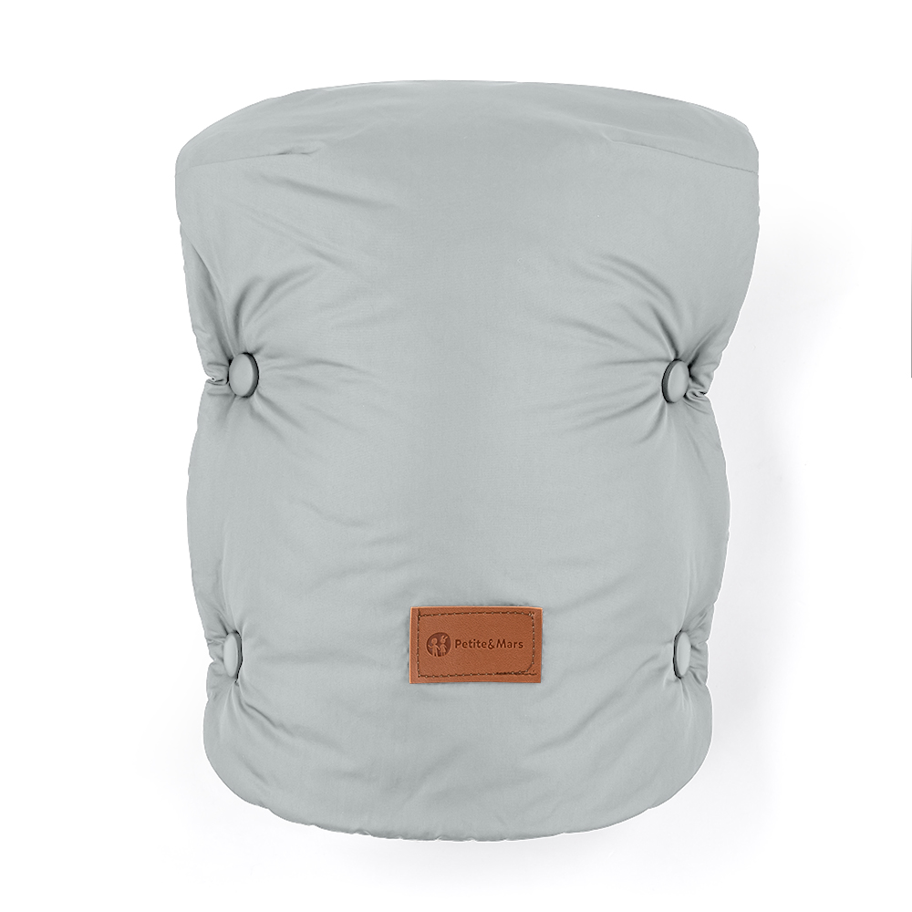 PETITE&amp;MARS Rukávnik / rukavice Jasie na kočík Quiet Grey