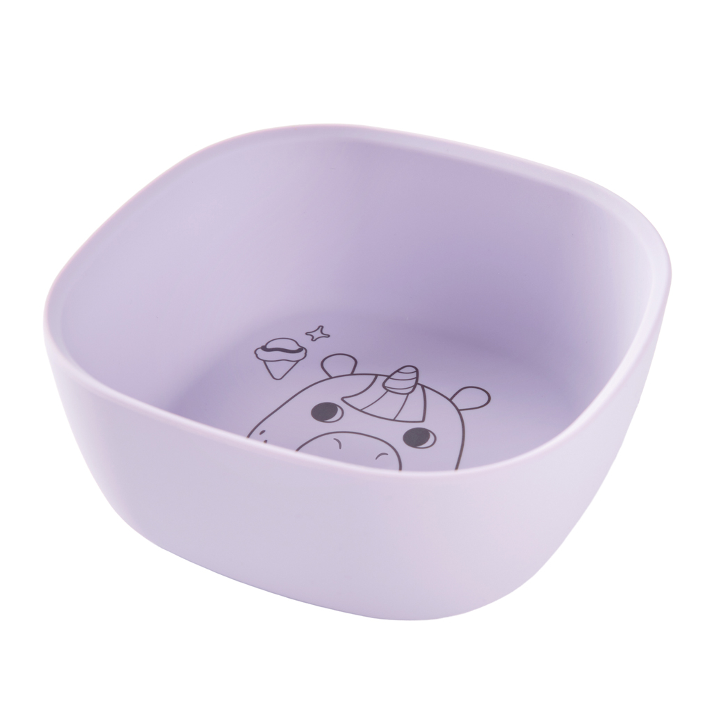 SKIP HOP Miska silikónová Besties Squad Purple, 2r+