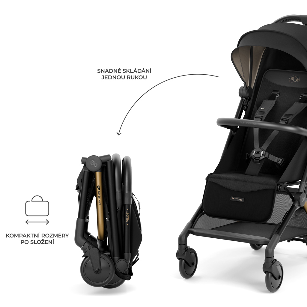 KINDERKRAFT SELECT Kočík športový Pilot 2 Black