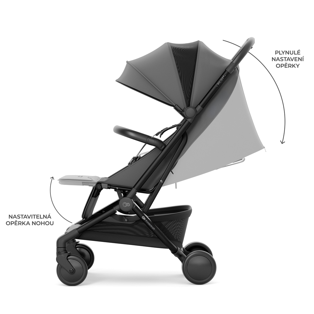 KINDERKRAFT SELECT Kočík športový Pilot 2 Grey