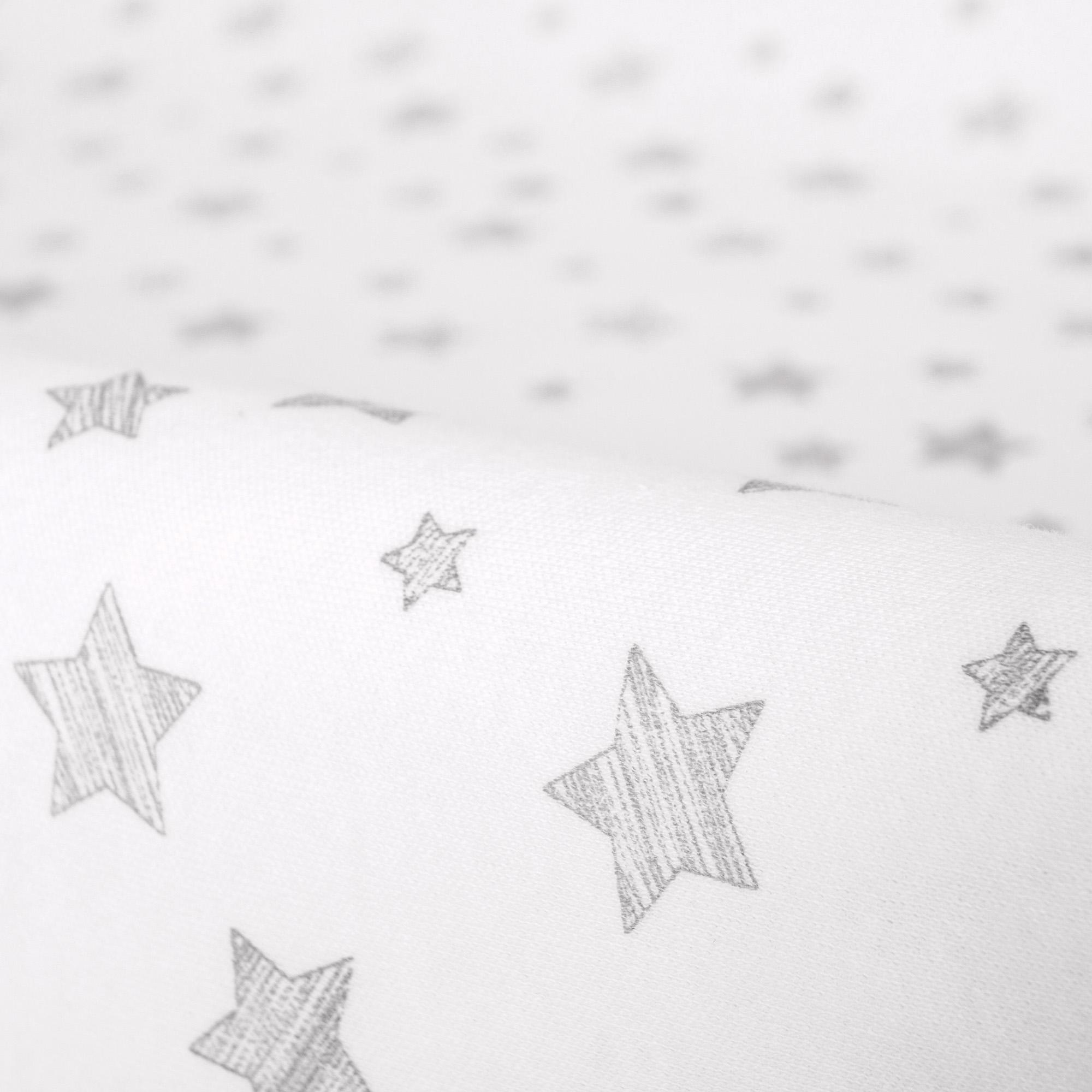 CEBA Poťah na prebaľovaciu podložku 50x70-80 cm 2 ks Light Grey+Grey Stars