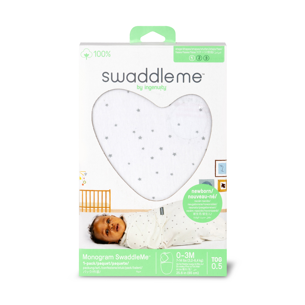 INGENUITY Zavinovačka SwaddleMe™  Ulitka bavlna Rising sun 2ks 0,5 TOG 0-3m