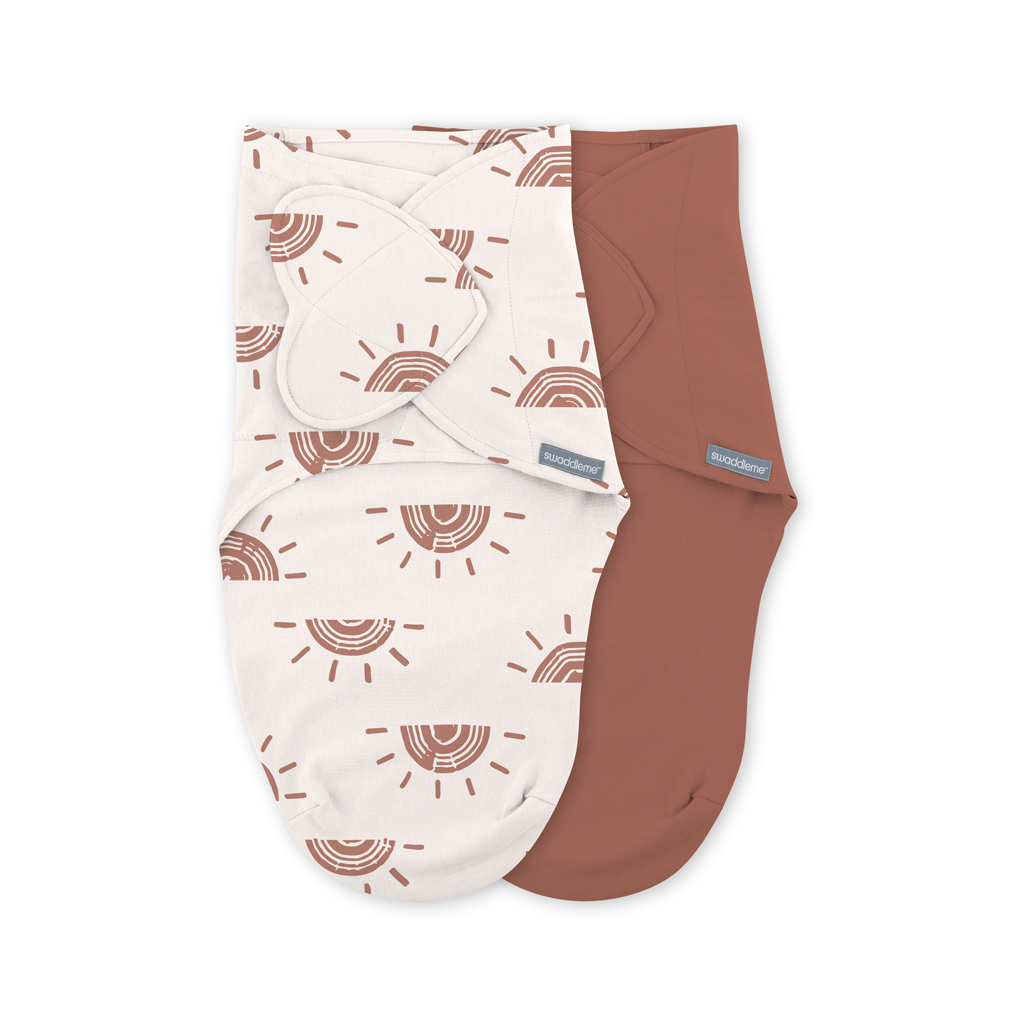 INGENUITY Zavinovačka SwaddleMe™  Ulitka bavlna Rising sun 2ks 0,5 TOG 0-3m