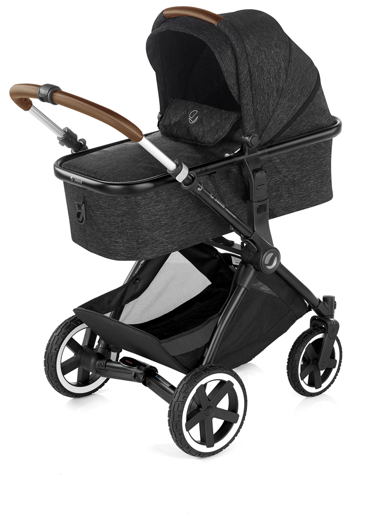 JANÉ Kočík kombinovaný Crosslight + korba Micro Pro + autosedačka Koos i-size Cold Black