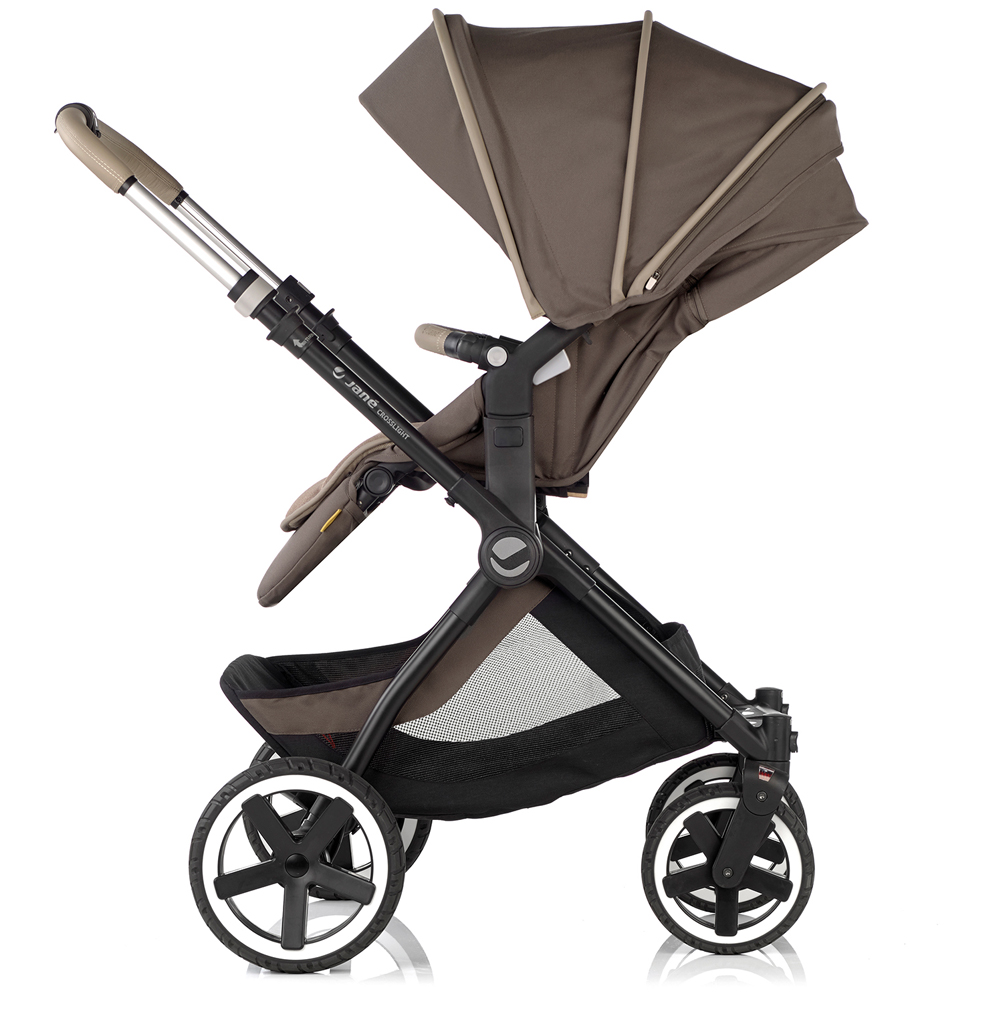 JANÉ Kočík kombinovaný Crosslight + korba Micro Pro + autosedačka Koos i-size Cold Black