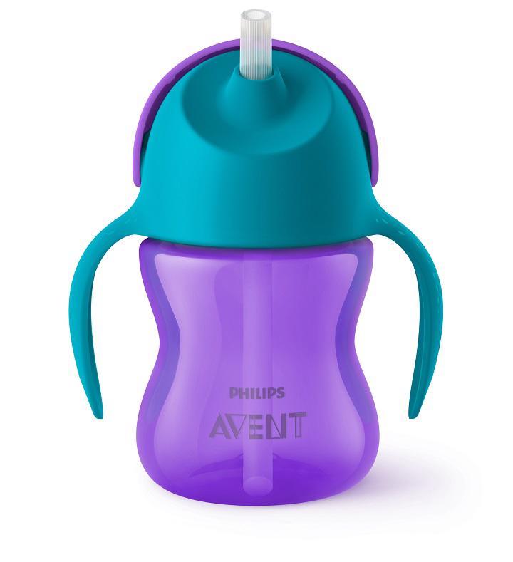 Philips AVENT Hrnček 200 ml Bendy s ohybnou slamkou dievča