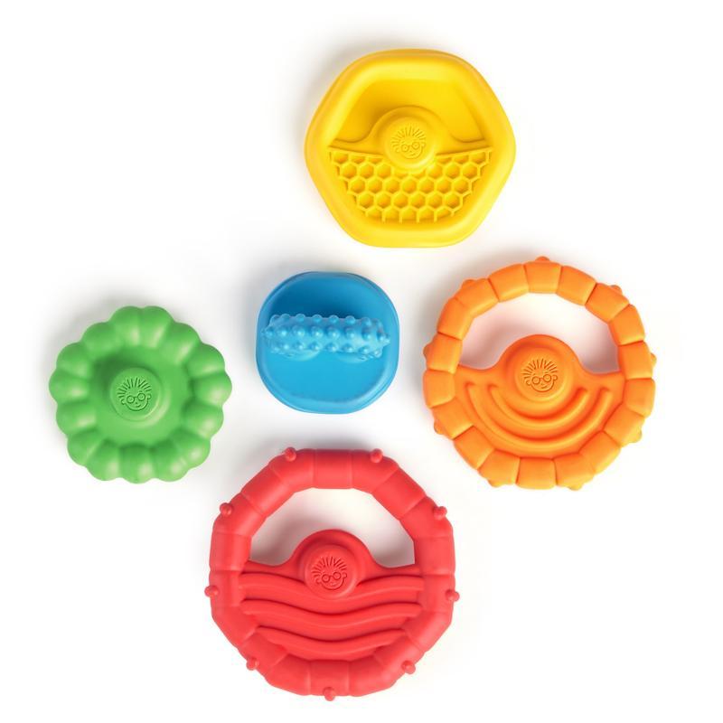 BABY EINSTEIN Hryzačka stohovacia 2v1 Stack&amp;Teethe™ 0m+