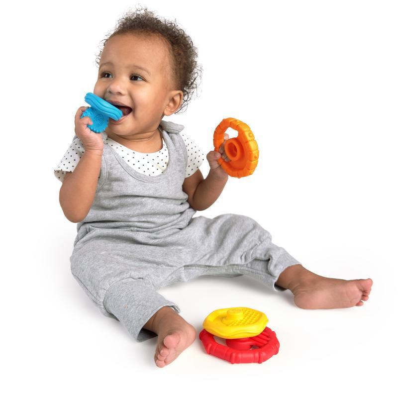 BABY EINSTEIN Hryzačka stohovacia 2v1 Stack&amp;Teethe™ 0m+