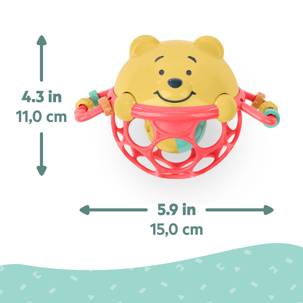 BRIGHT STARTS Hračka Oball hrkálka Winnie the Pooh Jingle &amp; Shake™ 0m+