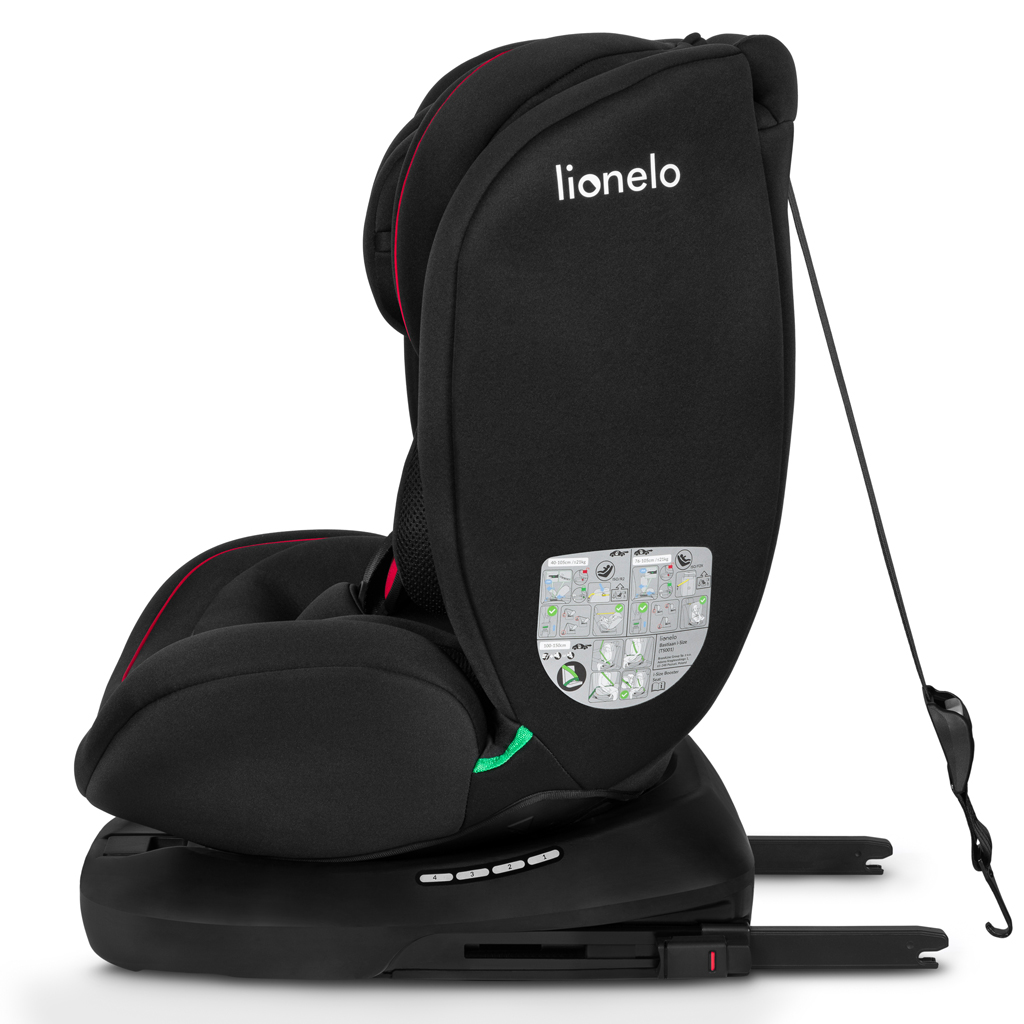 LIONELO Autosedačka Bastiaan i-Size (40-150 cm) Black Red