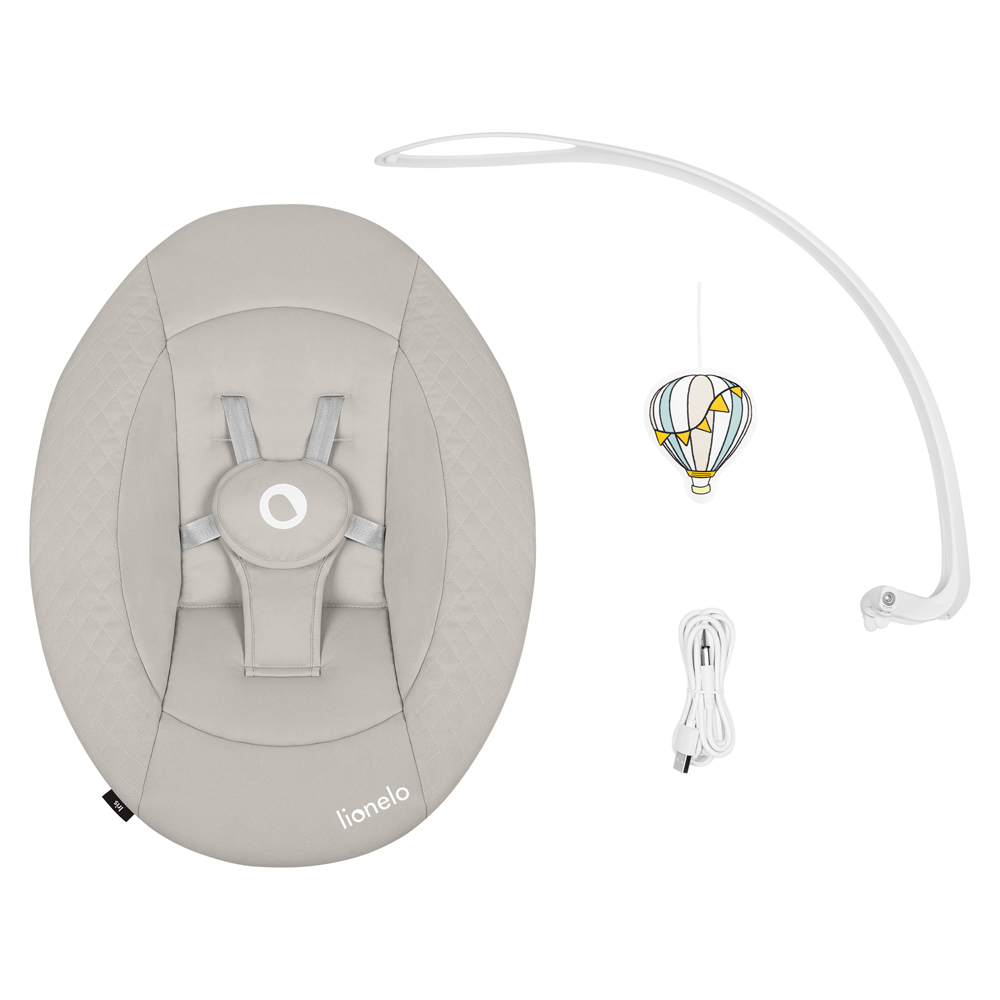 LIONELO Detské lehátko Iris Beige Sand, 0m+
