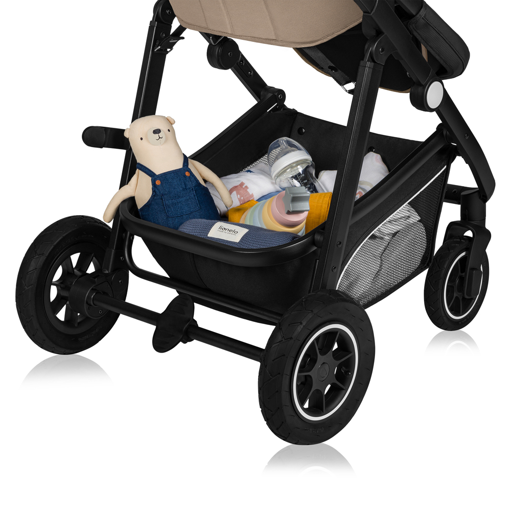 LIONELO Kombinovaný kočík Bianka 3v1 Beige Sand