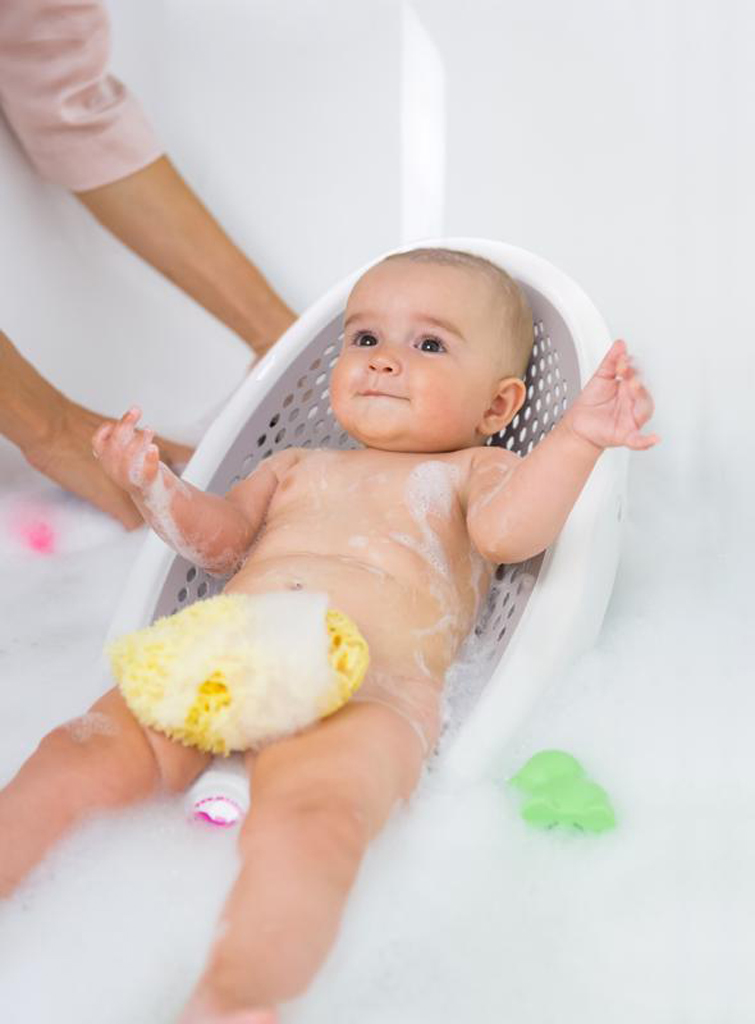 OK BABY Lehátko do vane skladacie mäkké protišmykové Jelly 0–8m Grey