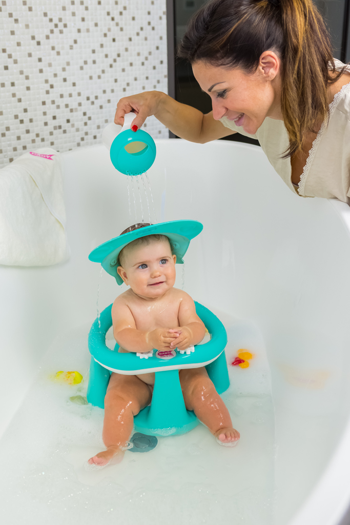 OK BABY Sedadlo do vane protišmykové Flipper Evolution s prísavkami 6–15m Beige