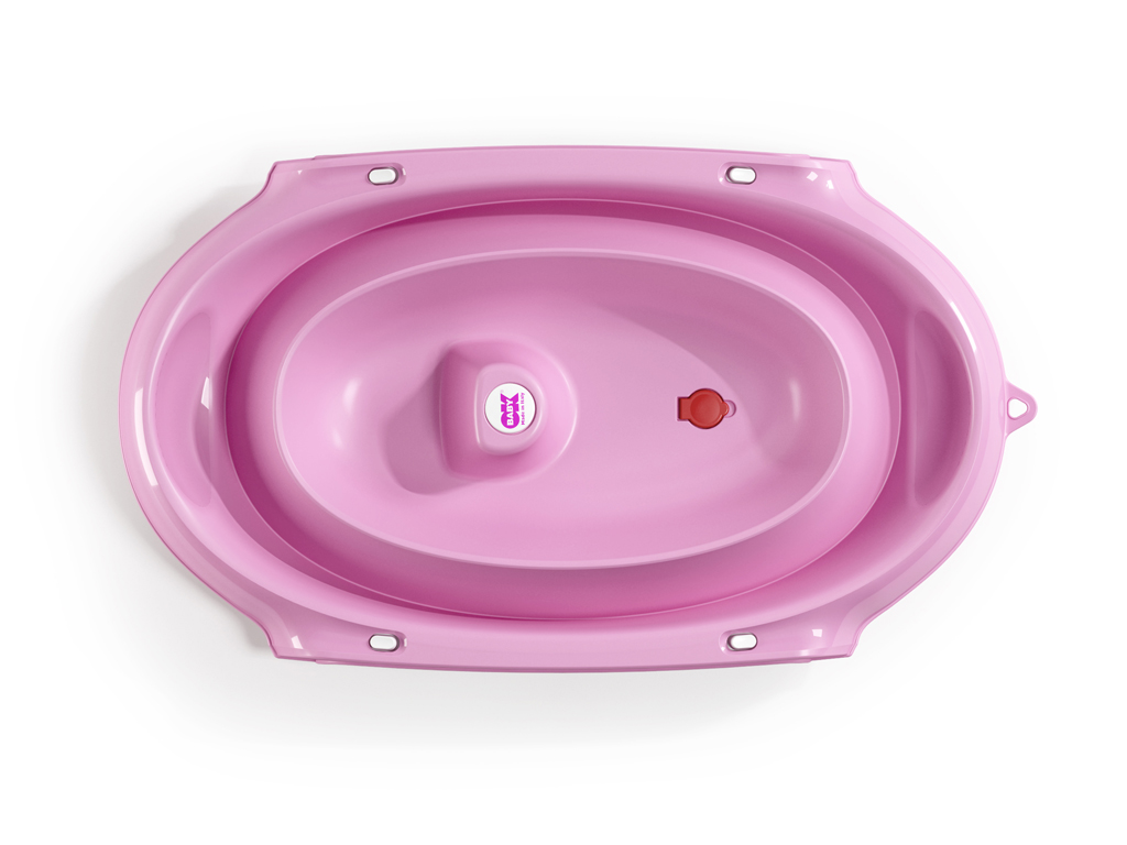 OK BABY Vanička skladacia protišmyková Onda Slim 0–12m Pink