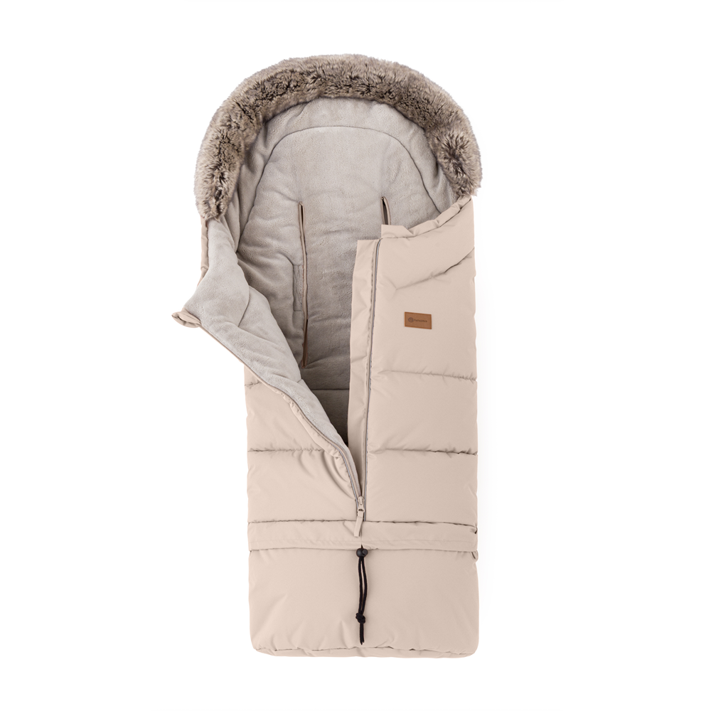 PETITE&amp;MARS Set zimný fusak Arctic 4v1 + rukavice na kočík Furry Rose Petal