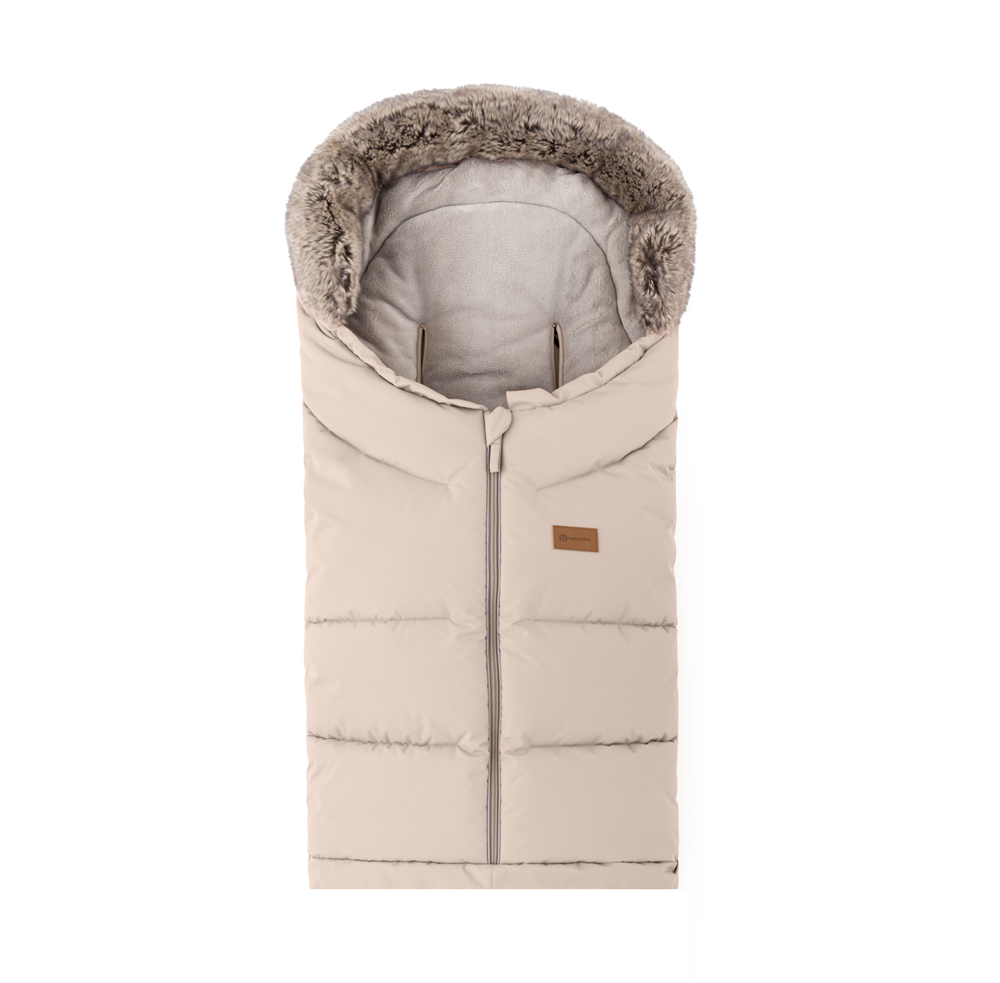 PETITE&amp;MARS Set zimný fusak Arctic 4v1 + rukavice na kočík Furry Rose Petal