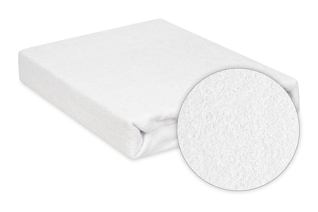 BABYMATEX Plachta napínacia froté Premium 70x140cm biela