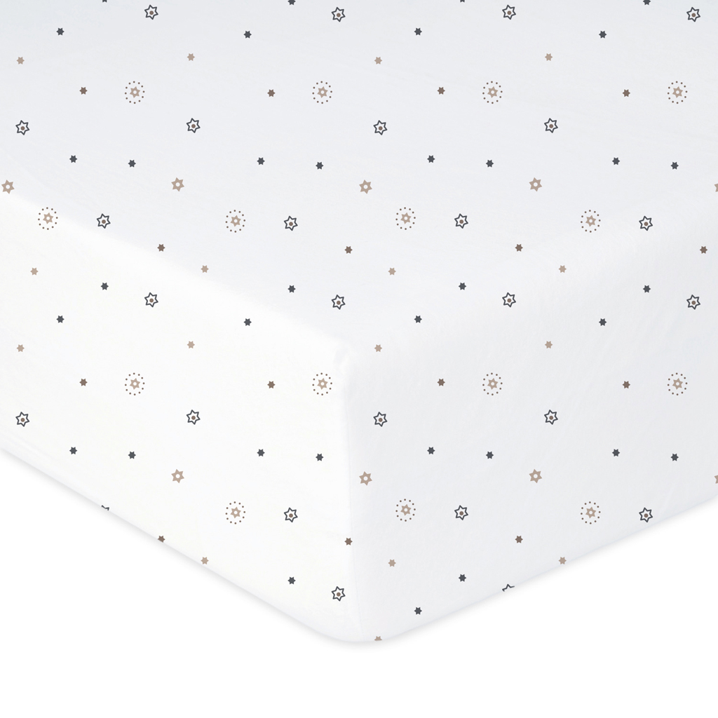 BABYMATEX Plachta napínacia Jersey 60x120cm Hviezdičky