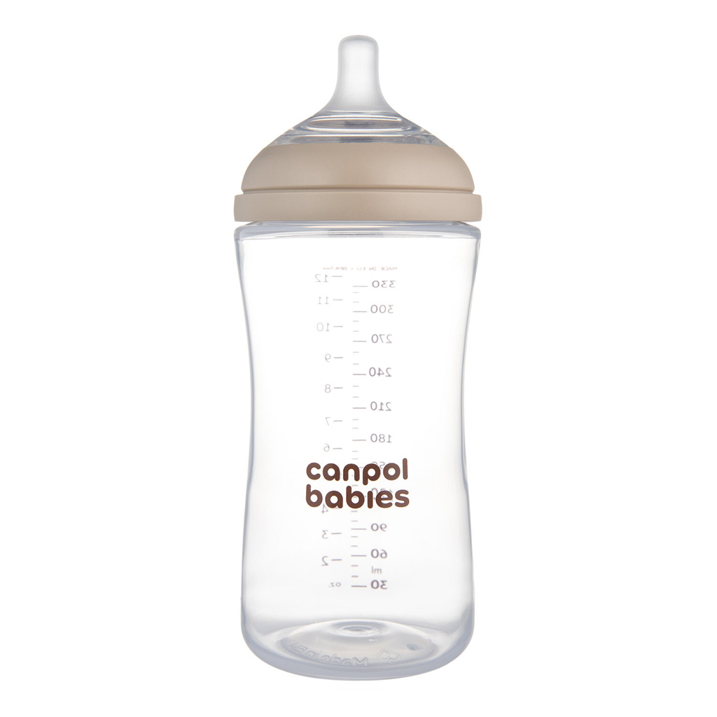 CANPOL BABIES Fľaša antikoliková Natural shape 330ml