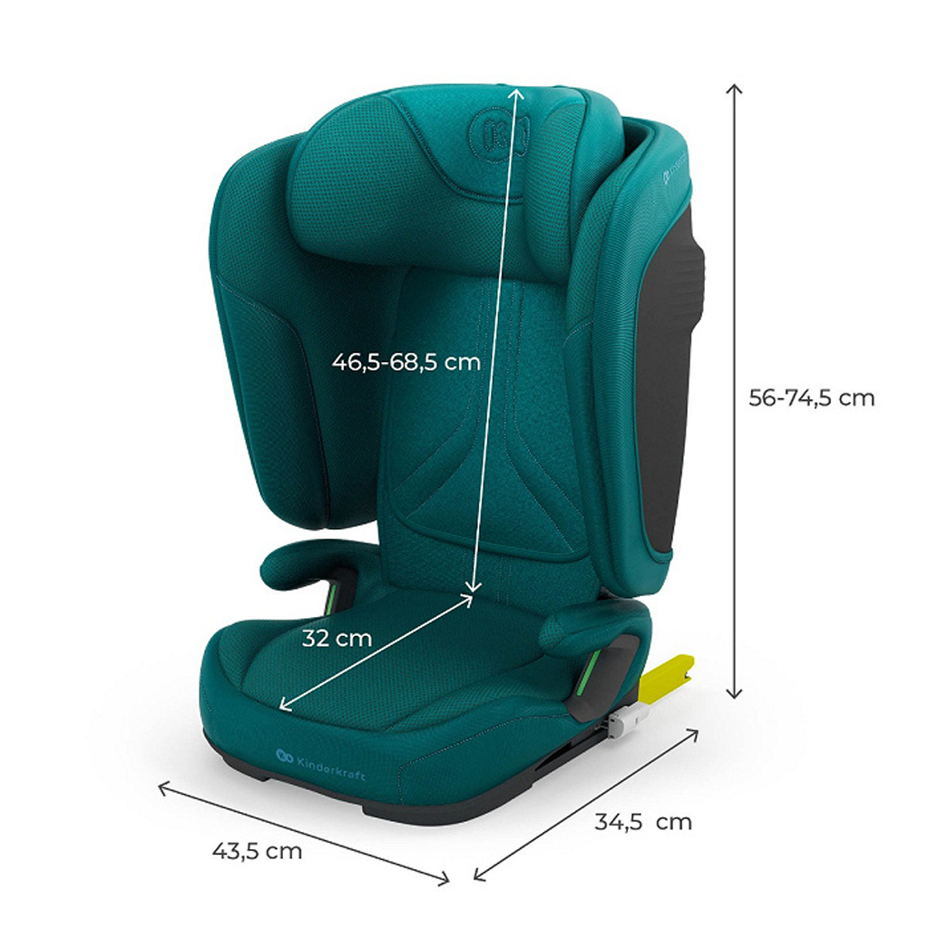 KINDERKRAFT Autosedačka skladacia Unity 2 I-Size Green