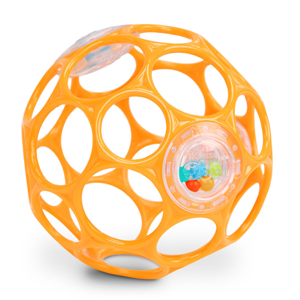 OBALL Hračka Oball RATTLE 10 cm orange 0m+