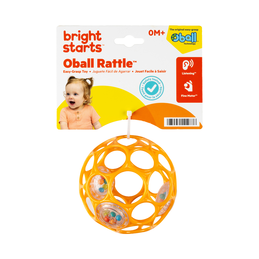 OBALL Hračka Oball RATTLE 10 cm orange 0m+