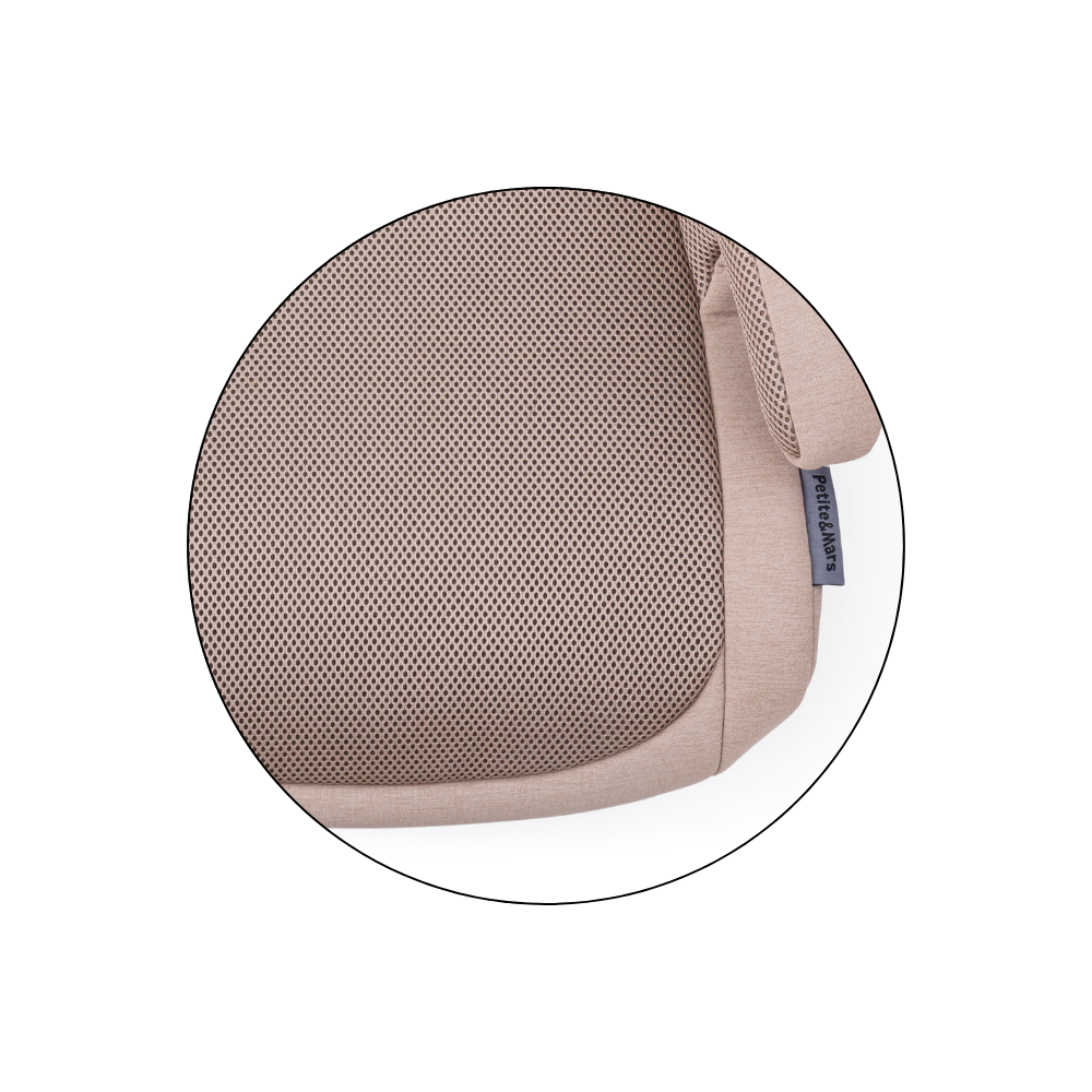 PETITE&amp;MARS Podsedák Optimus Pro i-Size Air Tan Brown 125 - 150 cm (22-36 kg)
