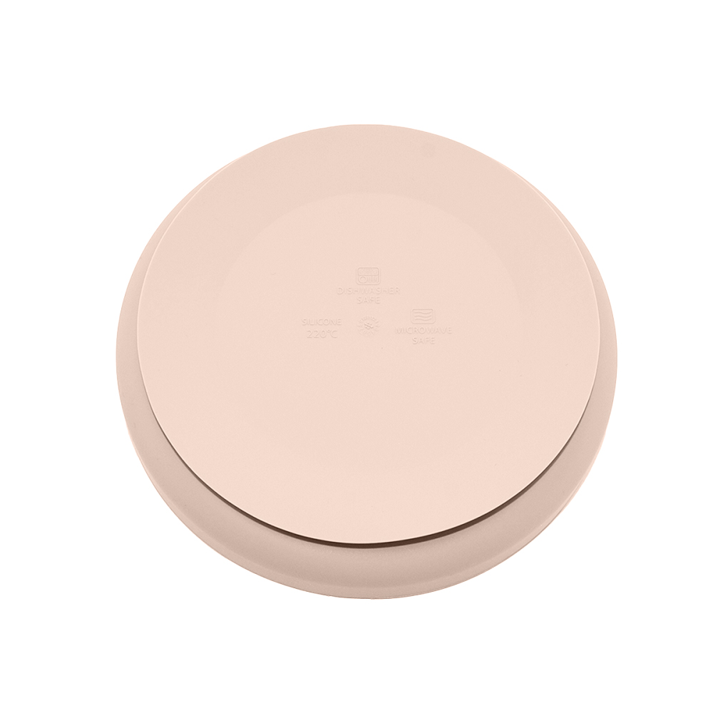 PETITE&amp;MARS Set jedálenský silikónový TAKE&amp;MATCH 4 ks Dusty Rose - Desert Sand 6m+