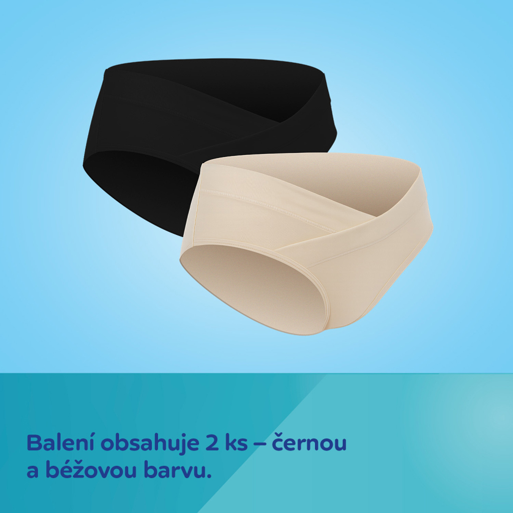 CANPOL BABIES Nohavičky tehotenské s nízkym pásom MumFIT S/M 2ks