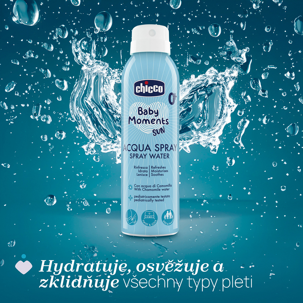 CHICCO  Voda sprejová osviežujúca Baby Moments Sun 0m+ 150ml