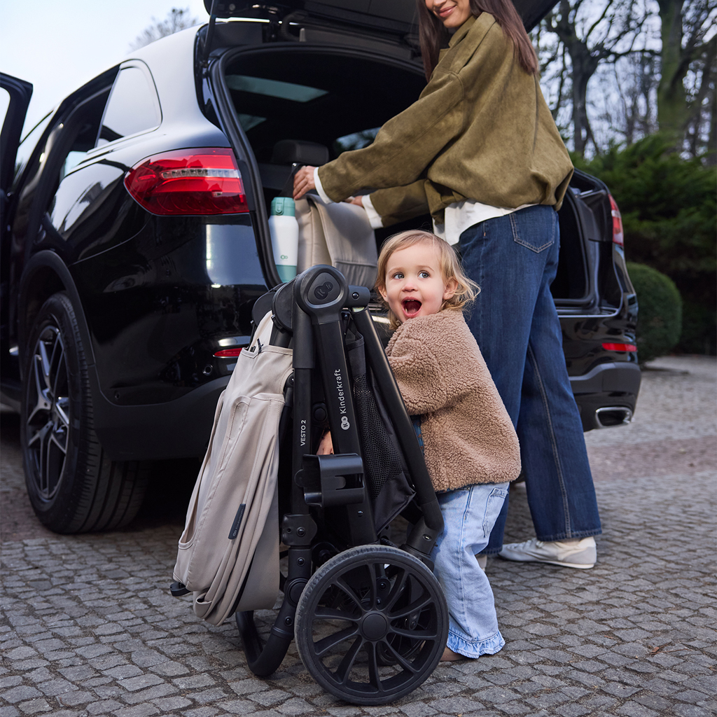 KINDERKRAFT Kočík kombinovaný Vesto 2 3v1 Beige