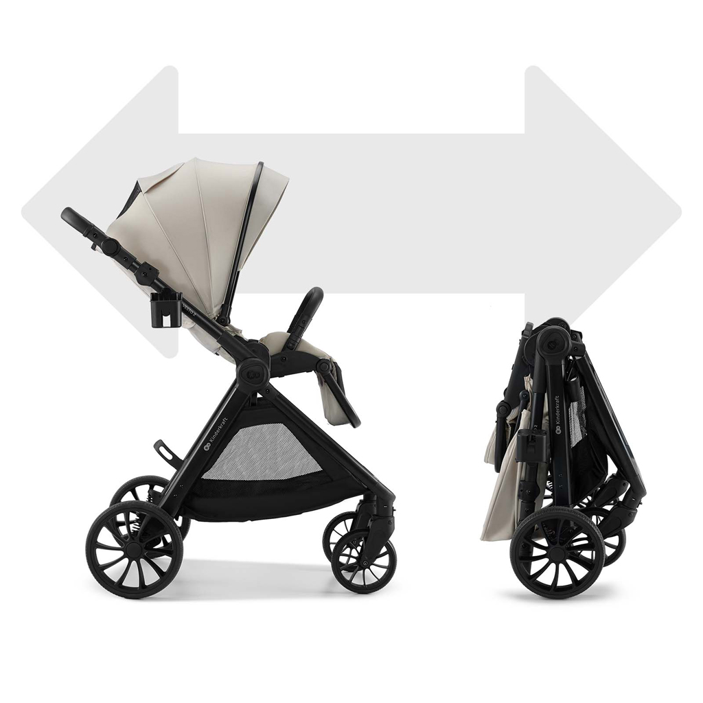 KINDERKRAFT Kočík kombinovaný Vesto 2 3v1 Beige