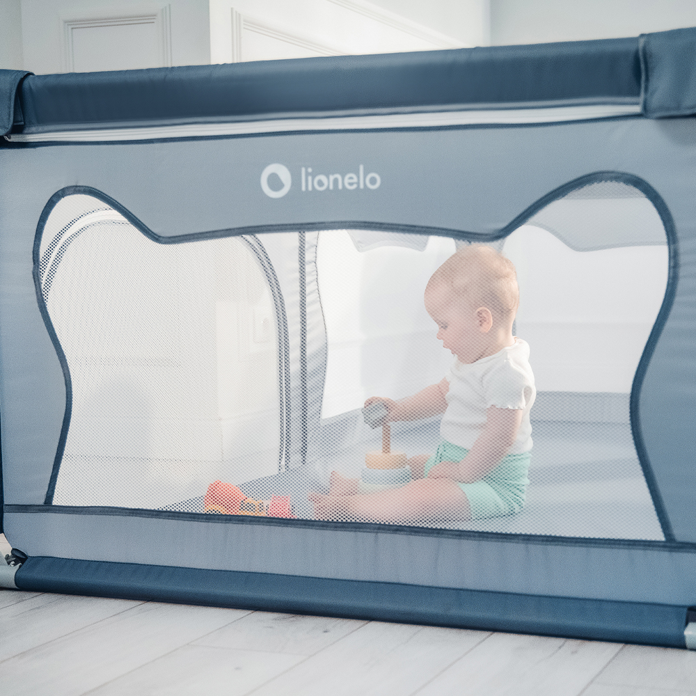 LIONELO Ohrádka pre deti Willow XL Beige Sand 187 x 207 cm