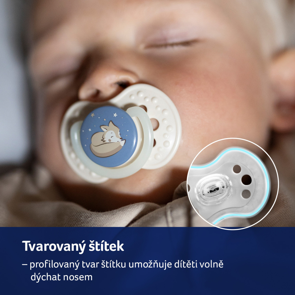 LOVI Cumlík dynamický silikónový Night&amp;Day 6-18m 2ks dievča