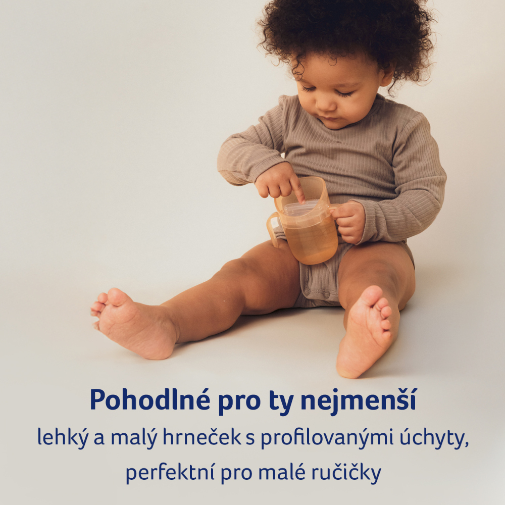 LOVI Hrnček tréningový Genius 150ml Nude, 6m+