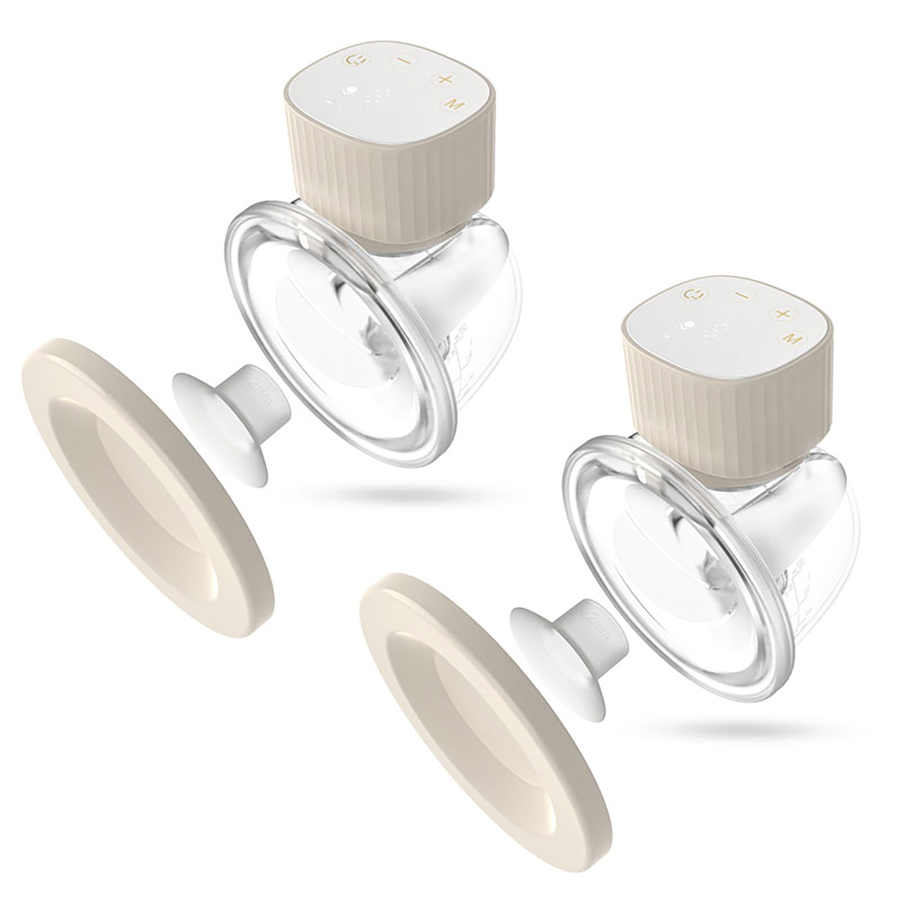 NENO Odsávačka mlieka Vento Duo bezdrôtová hands-free mušľová 3-fázová, USB-C