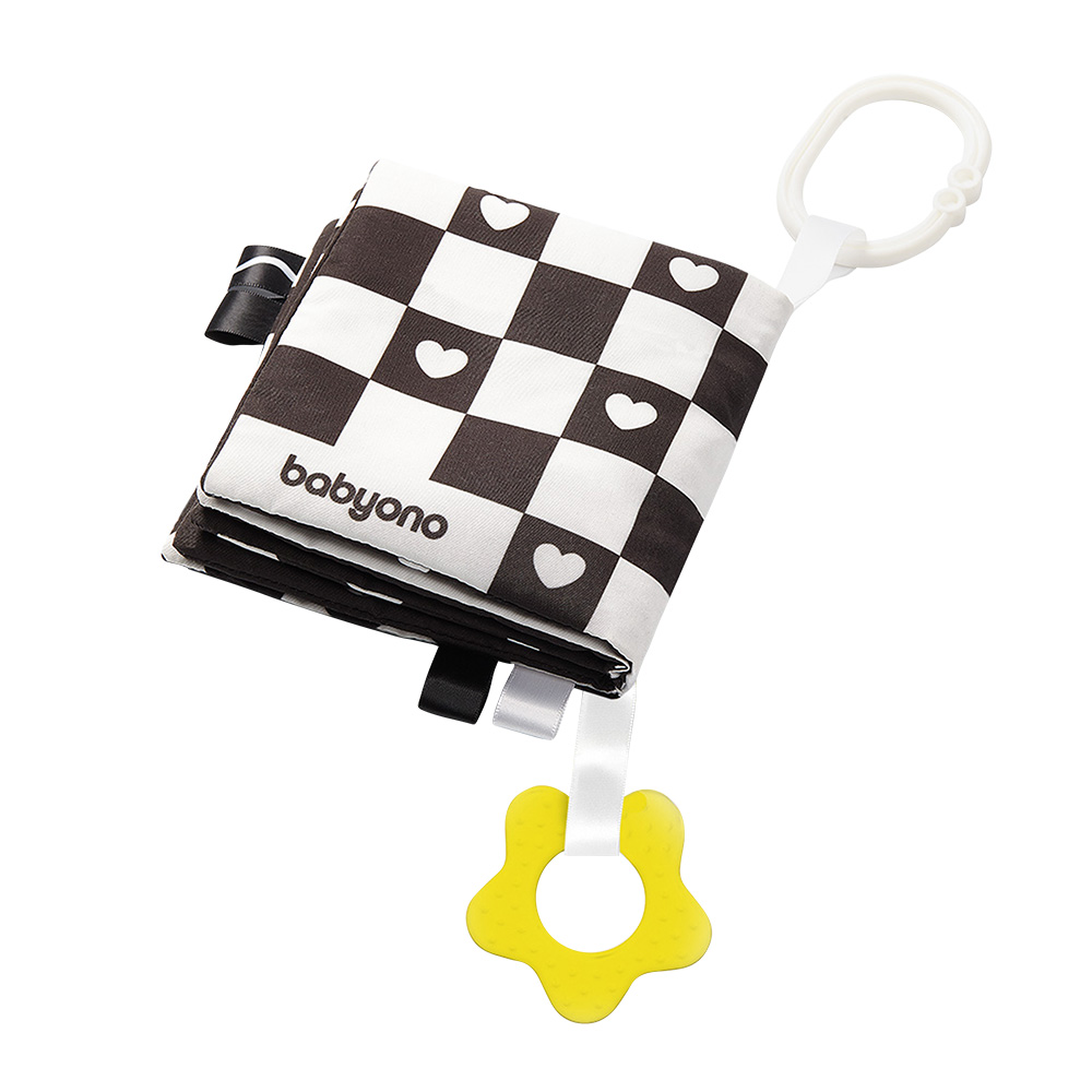 BABYONO Knižka na hranie Black&amp;White