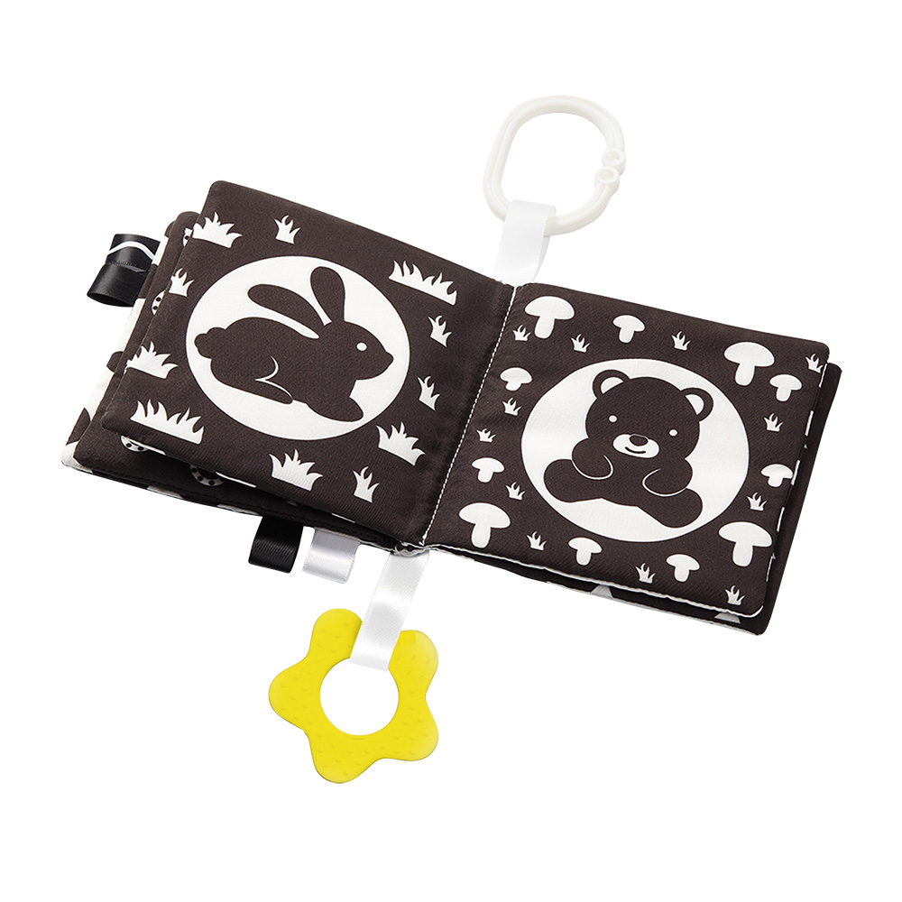 BABYONO Knižka na hranie Black&amp;White