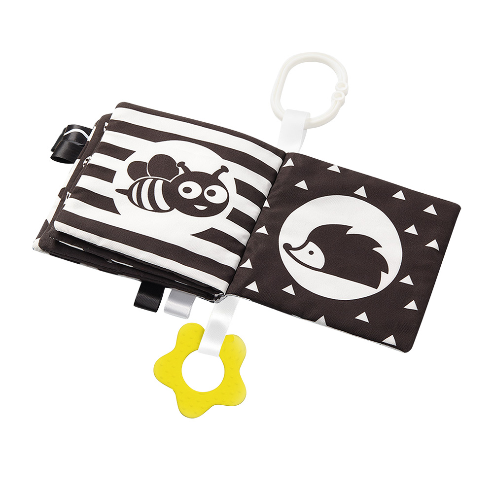 BABYONO Knižka na hranie Black&amp;White