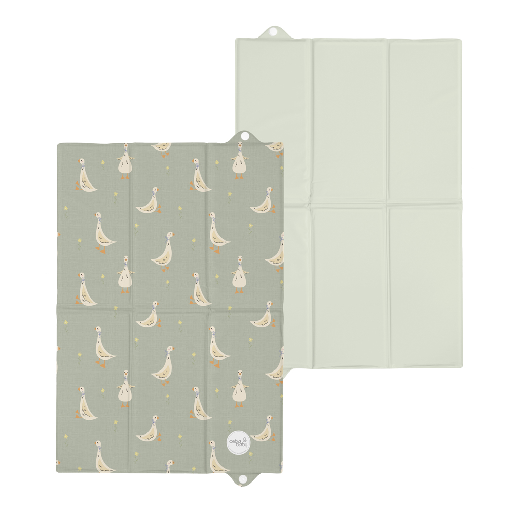 CEBA BABY Podložka prebaľovacia cestovná (60x40) Basic Little Ducks