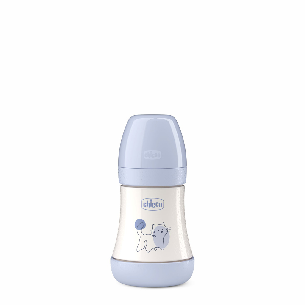 CHICCO Fľaša dojčenská antikoliková Perfect5 150 ml chlapec pomalý prietok 0m+