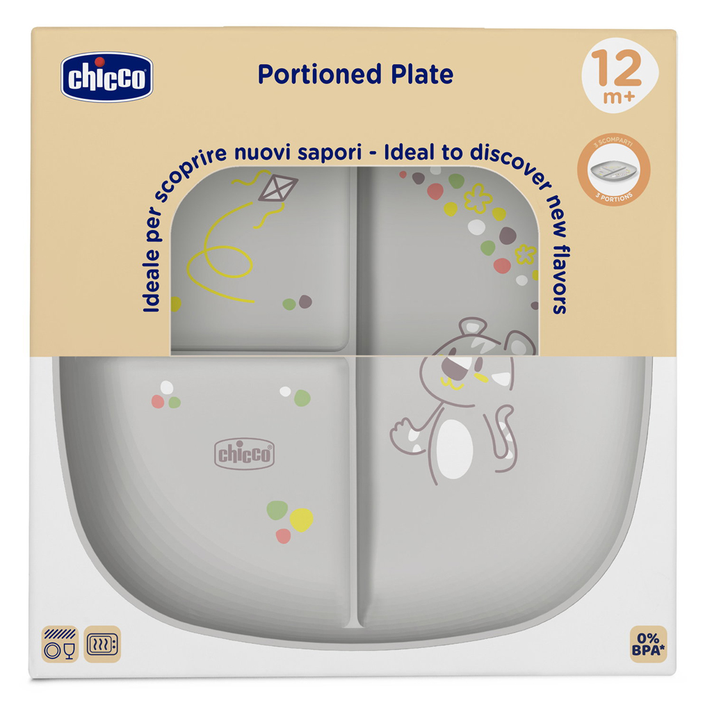 CHICCO Tanier delený grey 12m+