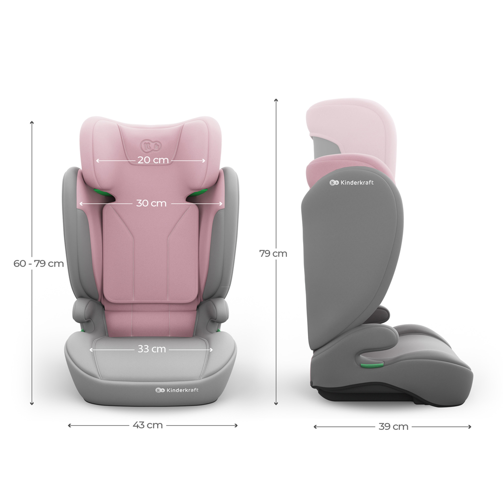 KINDERKRAFT Autosedačka i-Spark 2 Plus i-Size (100-150 cm) Pink