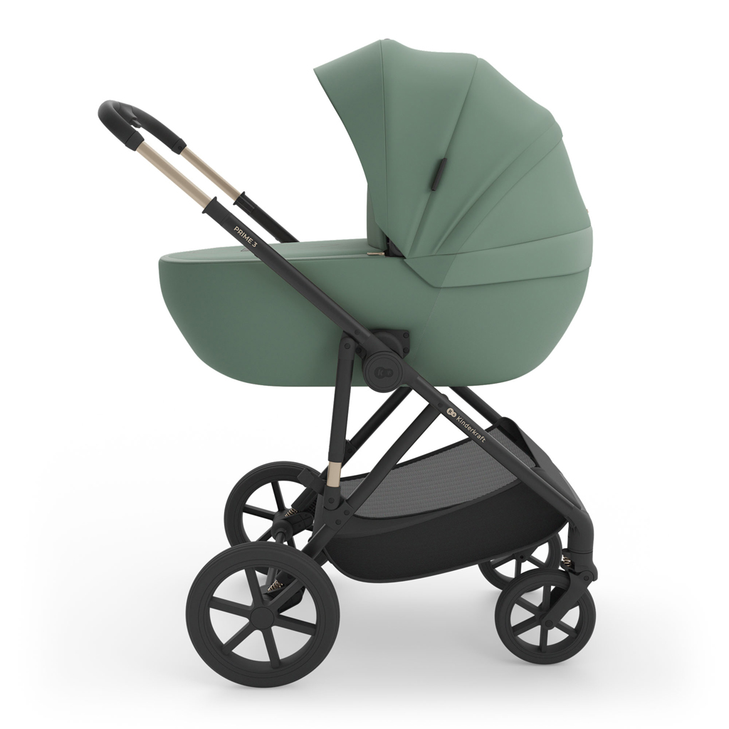 KINDERKRAFT Kočík kombinovaný 3v1 Prime 3 Dark Green