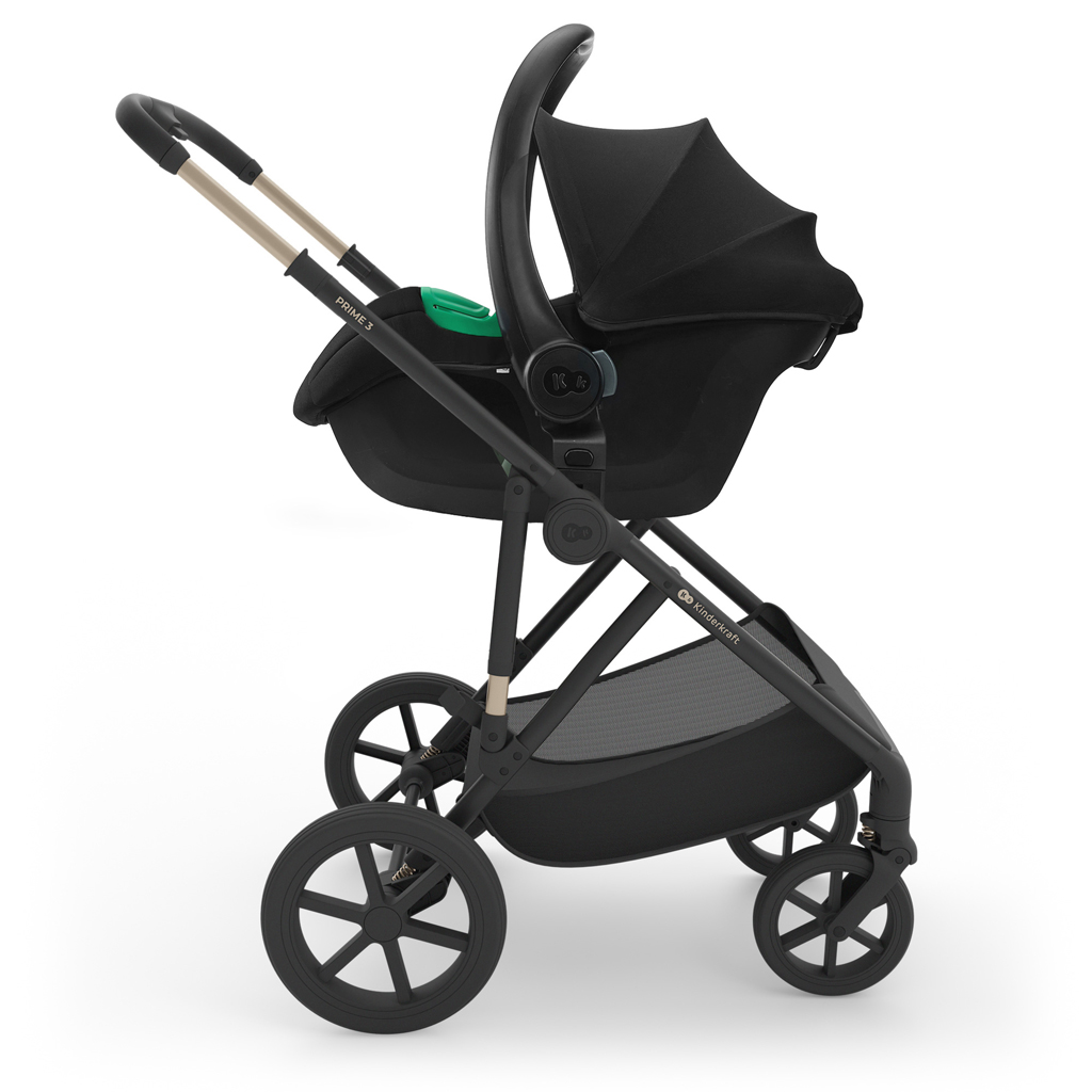 KINDERKRAFT Kočík kombinovaný 3v1 Prime 3 Dark Green