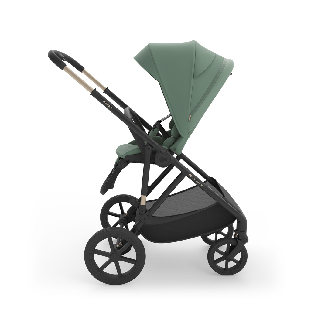 KINDERKRAFT Kočík kombinovaný 3v1 Prime 3 Dark Green